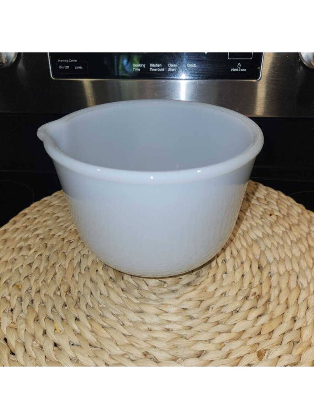 Vintage Glasbake Sunbeam Mixing Bowl 20CJ with spout